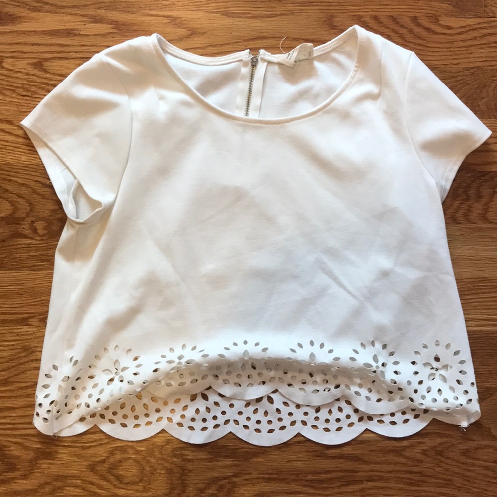 Pins and Needles White Top